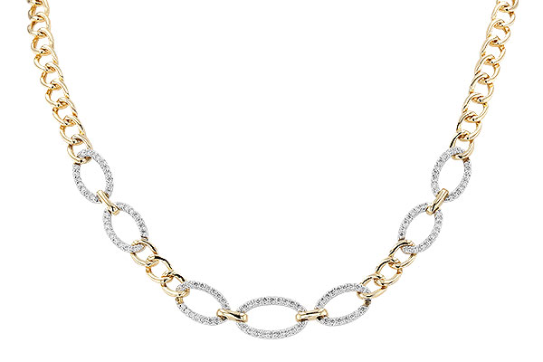 C319-74952: NECKLACE 1.12 TW (17")(INCLUDES BAR LINKS)