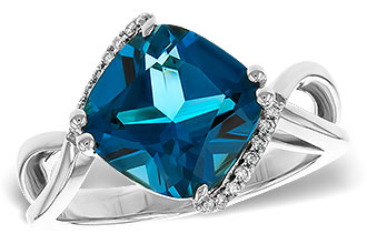 B320-70416: LDS RG 4.42 LONDON BLUE TOPAZ 4.50 TGW (10MM LBT)