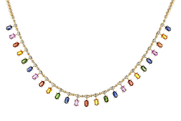 E320-67661: NECK 6.75 MULTI-COLOR SAPP 7.21 TGW (17.25")