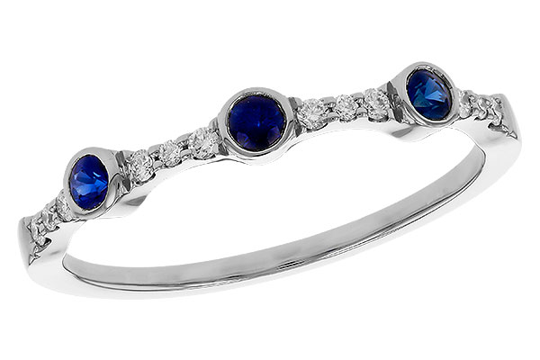 K320-66770: LDS WED RG .16 SAPPHIRE .25 TGW