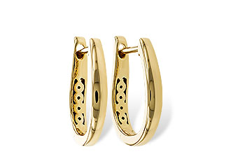 K320-69524: GOLD EARRINGS (15MM)