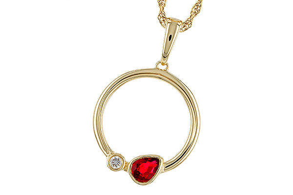 L320-65888: NECKLACE .24 RUBY .26 TGW