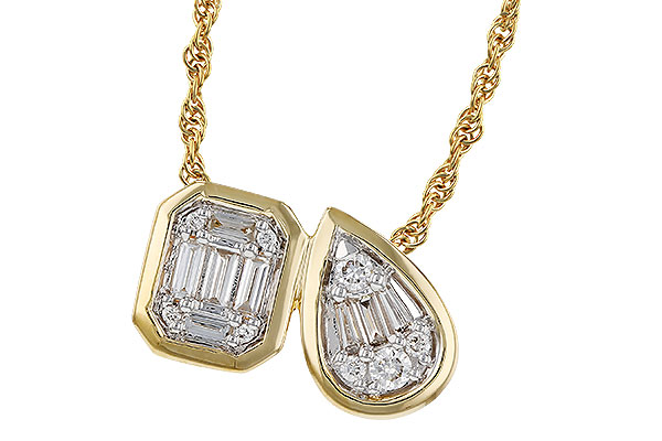 L320-71333: NECKLACE .17 BAG .25 TW