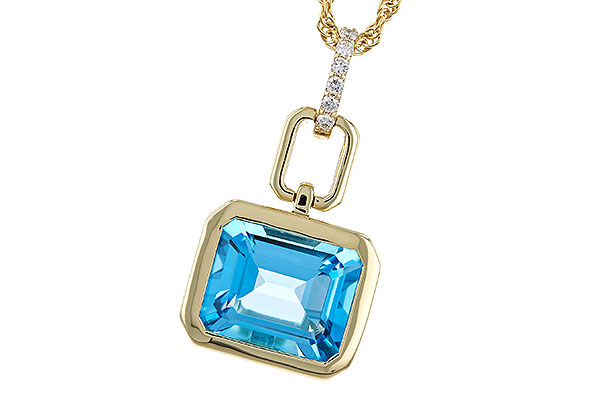 M320-67724: NECKLACE 3.26 BLUE TOPAZ 3.30 TGW (10x8MM BT)